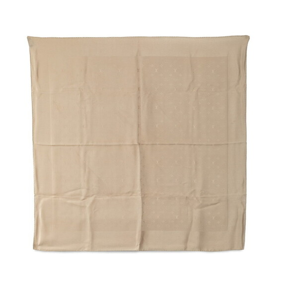 LOUIS VUITTON Beige Monogram Scarf - Picture 1 of 6